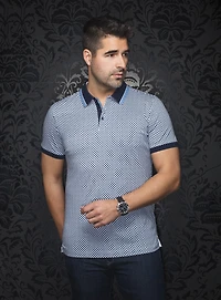 Micro Check Print 'Fairmont' Polo