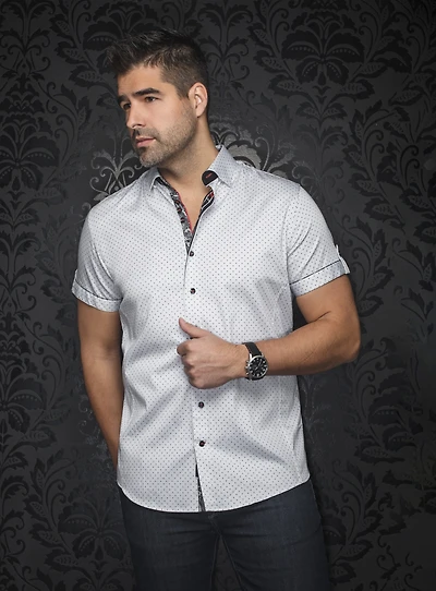 'Faro-SS' Micro Print Shirt