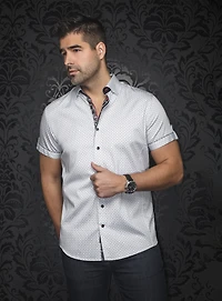 'Faro-SS' Micro Print Shirt