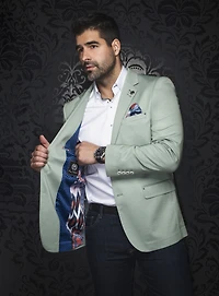 Green Micro Textured 'Glover' Sport Jacket