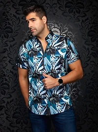 Chemise à motif de feuillages 'Greenwild-SS'