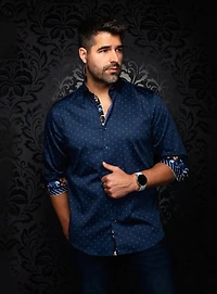 ​'Jamerson' Leaf Pattern Shirt