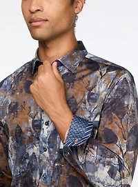'Jasper' Leaf Print Shirt