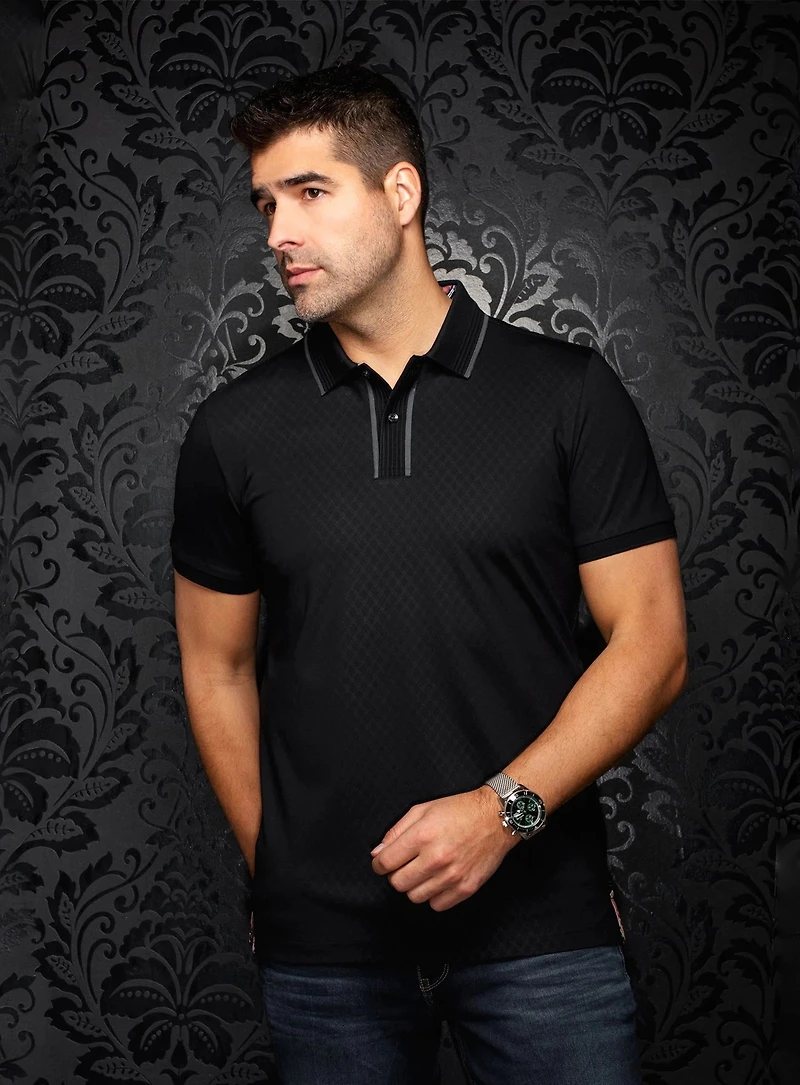 Polo en tricot 'Kaan'