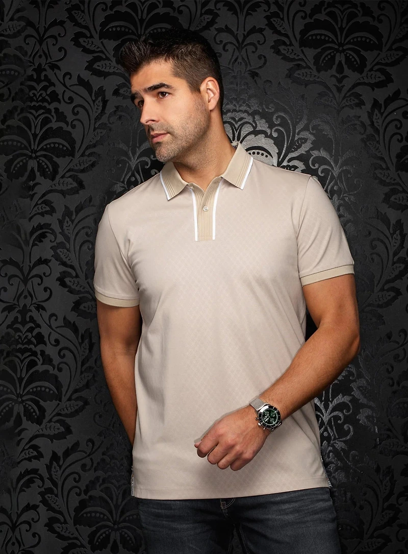 Polo en tricot 'Kaan'