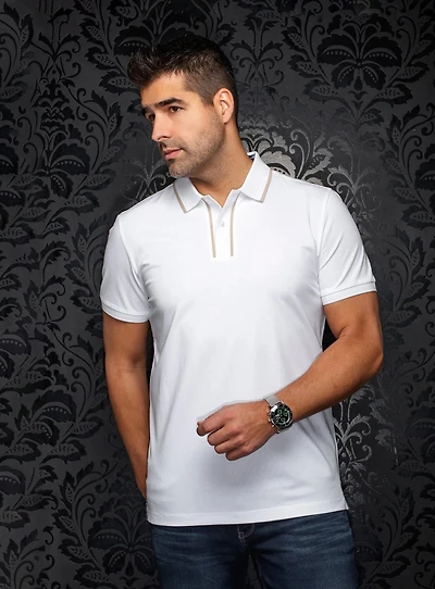Polo en tricot 'Kaan'