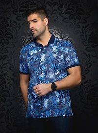 Polo 'Katsura' imprimé de demi cercles