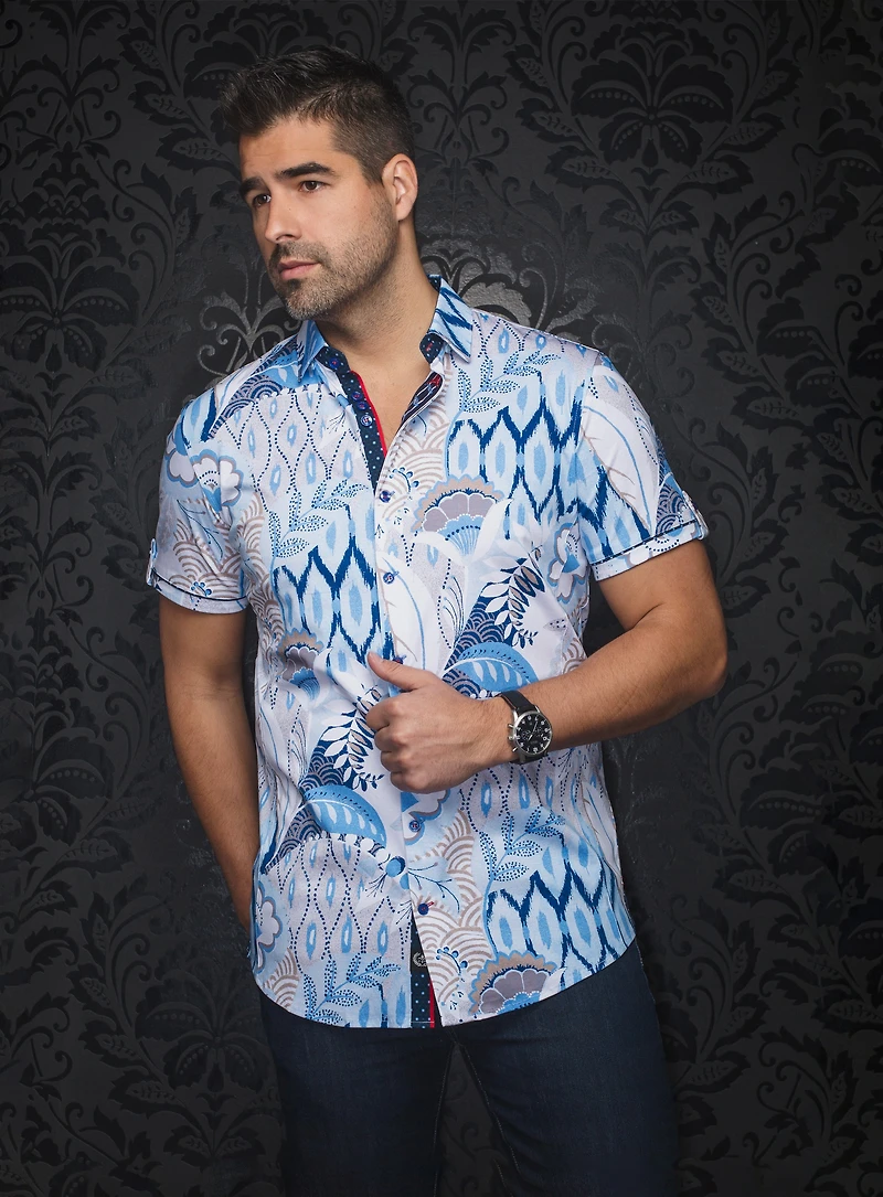 Chemise 'Kyle' à imprimé abstrait