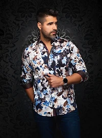 Chemise à motif aquarelle 'Magnus'