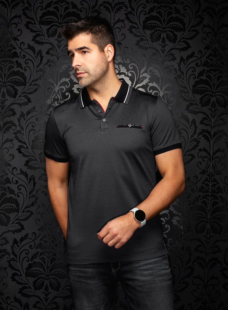 Polo à faux uni 'Mojave'