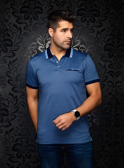 'Mojave' Neat Pattern Polo