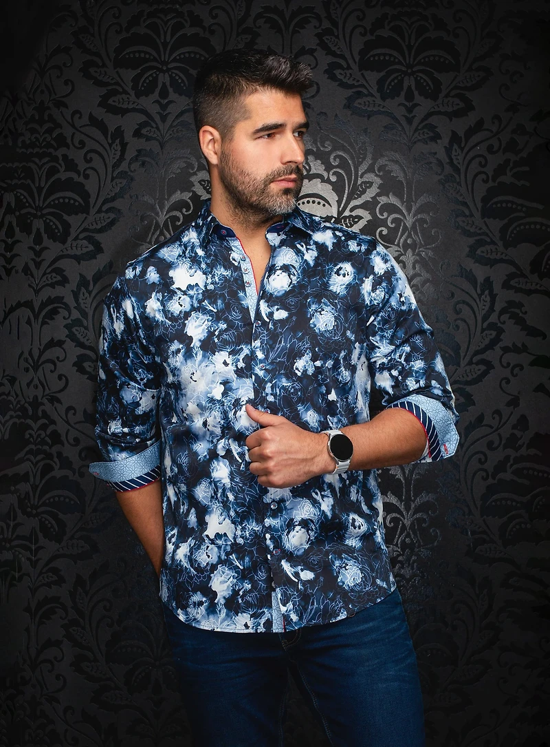 'Rosarugosa' Circle Print Shirt