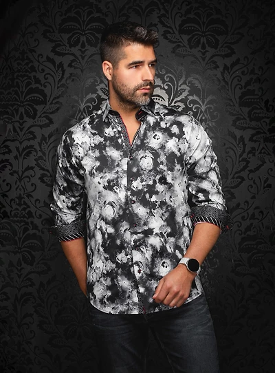 Chemise à motif de cercles 'Rosarugosa'