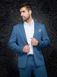 'Ryan-V' Neat Stretch Sport Jacket