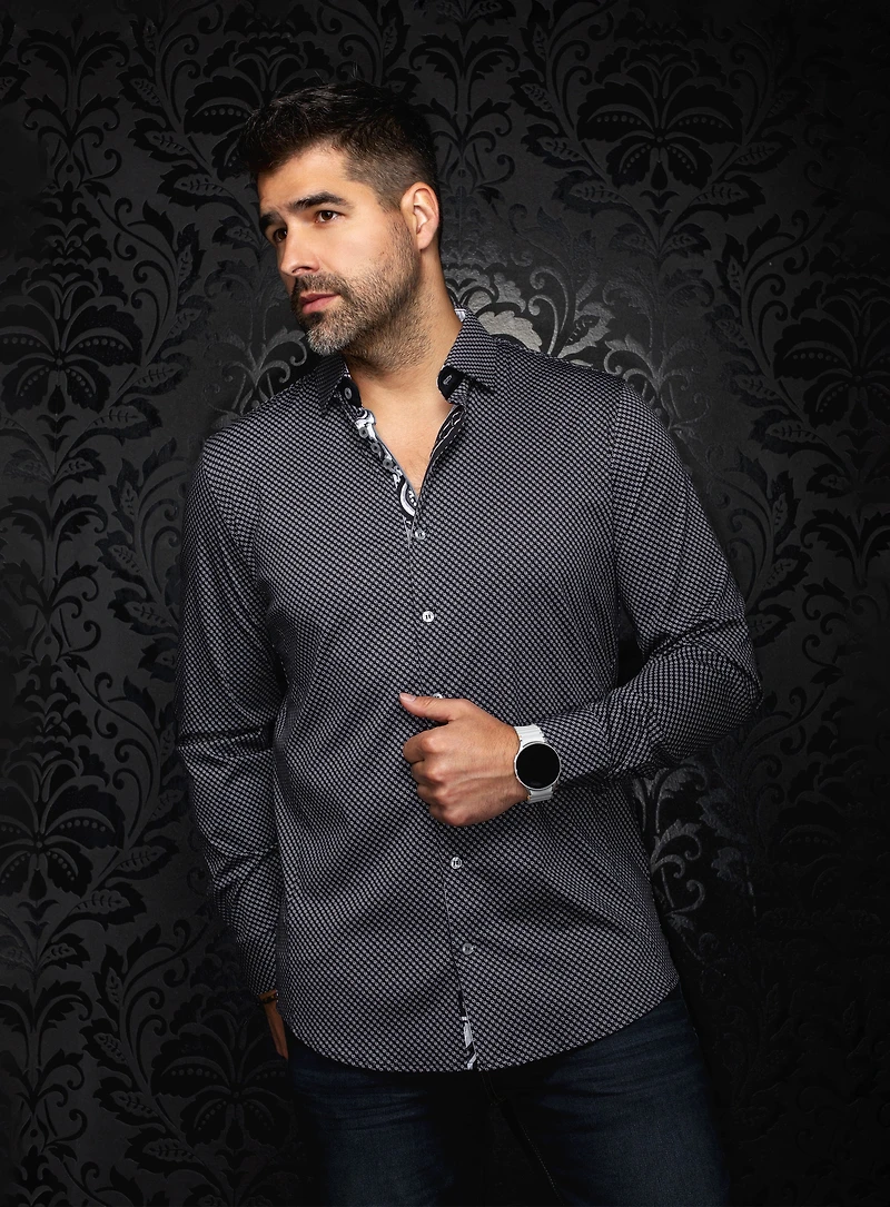 'San Luca' Micro-Square Shirt