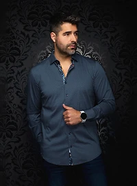 'San Luca' Micro-Square Shirt