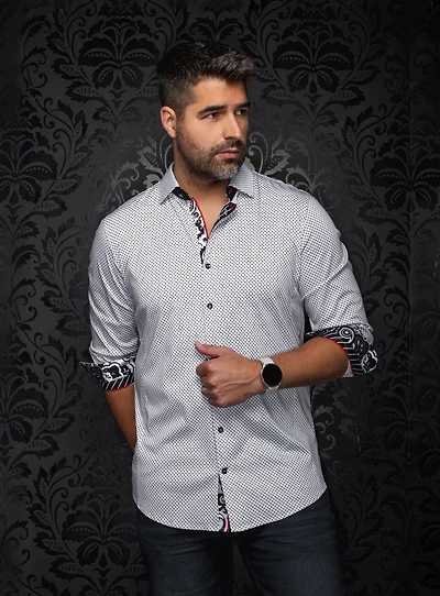 'San Luca' Micro-Square Shirt