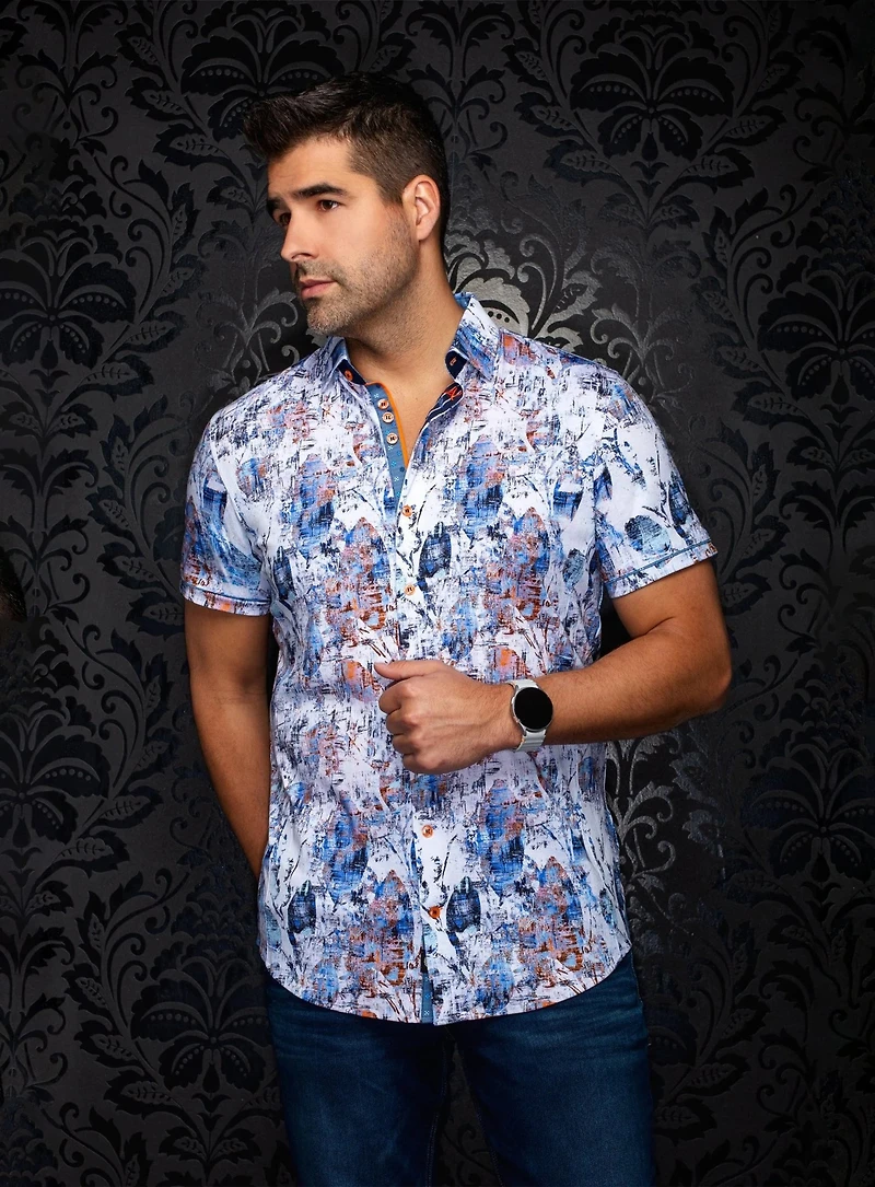 Chemise à motif imprimé 'Venice-SS'