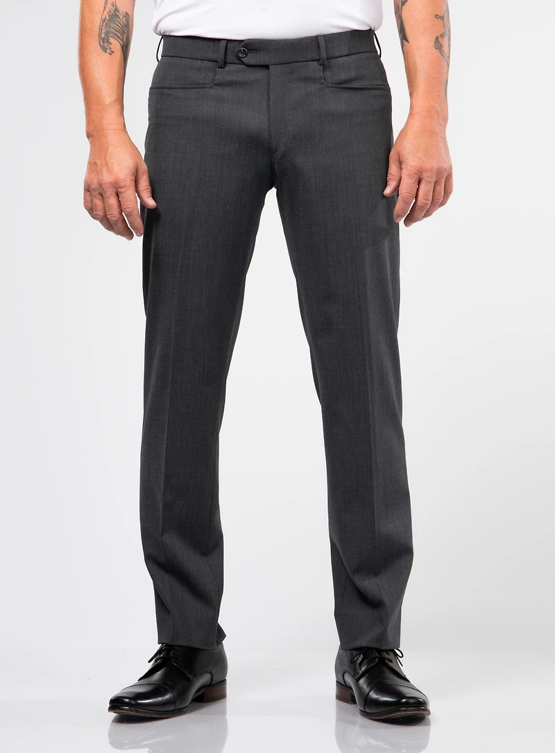 Pantalon habillé en tissu extensible