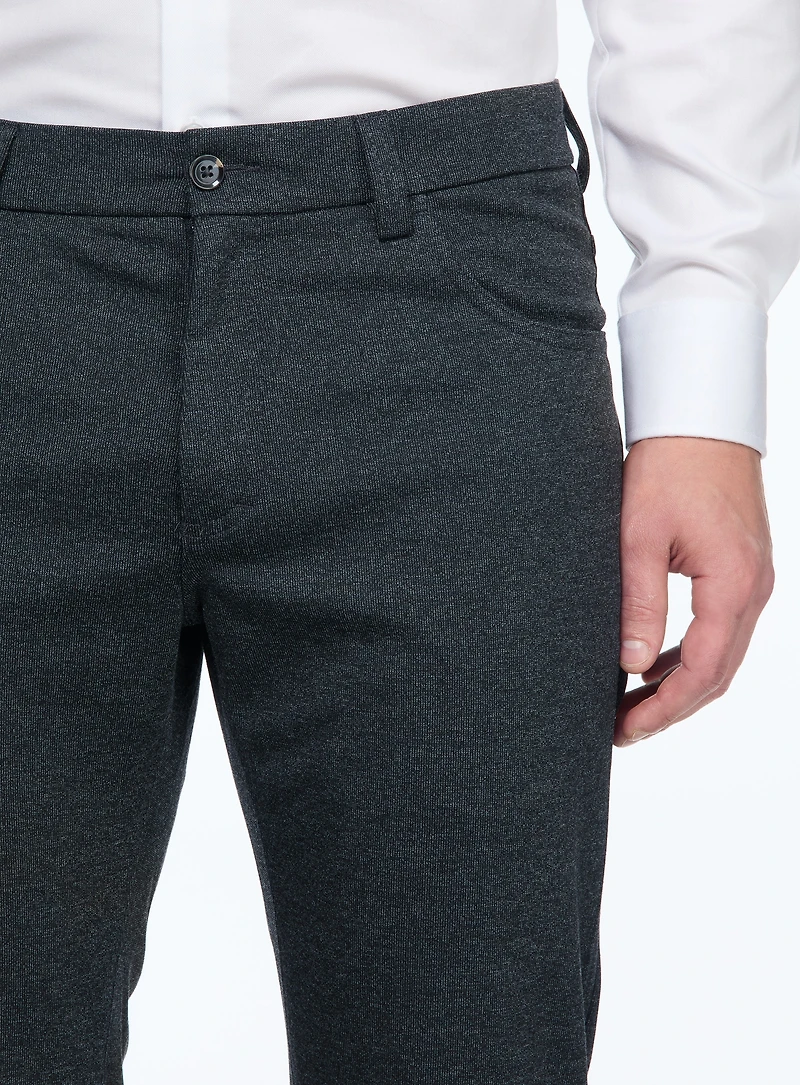 Pantalon habillé à effet strié