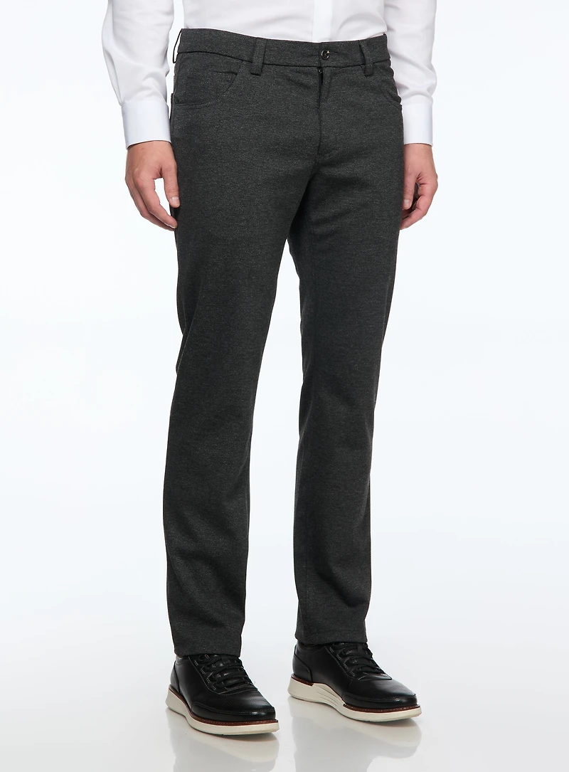 Pantalon habillé à effet strié