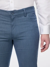 Pantalon habillé à effet lin