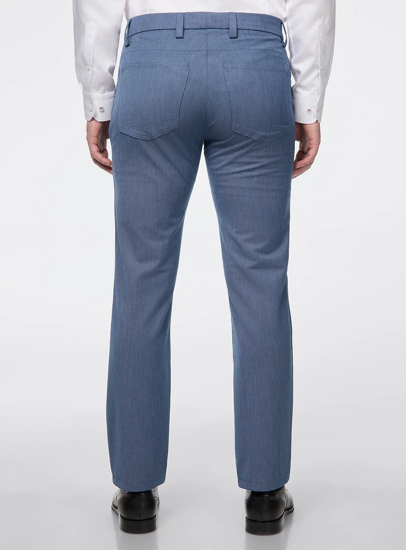 Pantalon habillé à effet lin