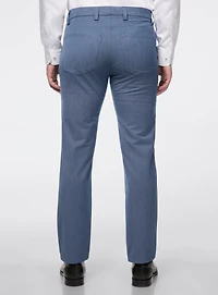 Pantalon habillé à effet lin