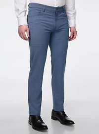 Pantalon habillé à effet lin