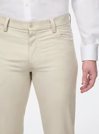 Pantalon habillé à effet lin