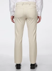 Pantalon habillé à effet lin