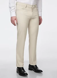 Pantalon habillé à effet lin