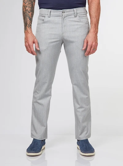 Pantalon habillé à effet lin