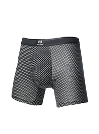 Sous-vêtement boxer en bambou noir imprimé