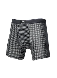 Sous-vêtement boxer en bambou noir imprimé