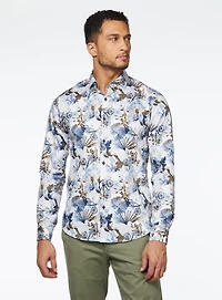 Chemise satinée à imprimé de vélos