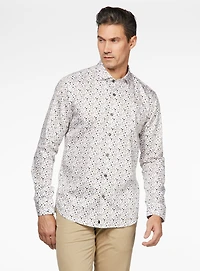 Petals Print Sateen Shirt