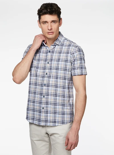 Chemise à carreaux madras