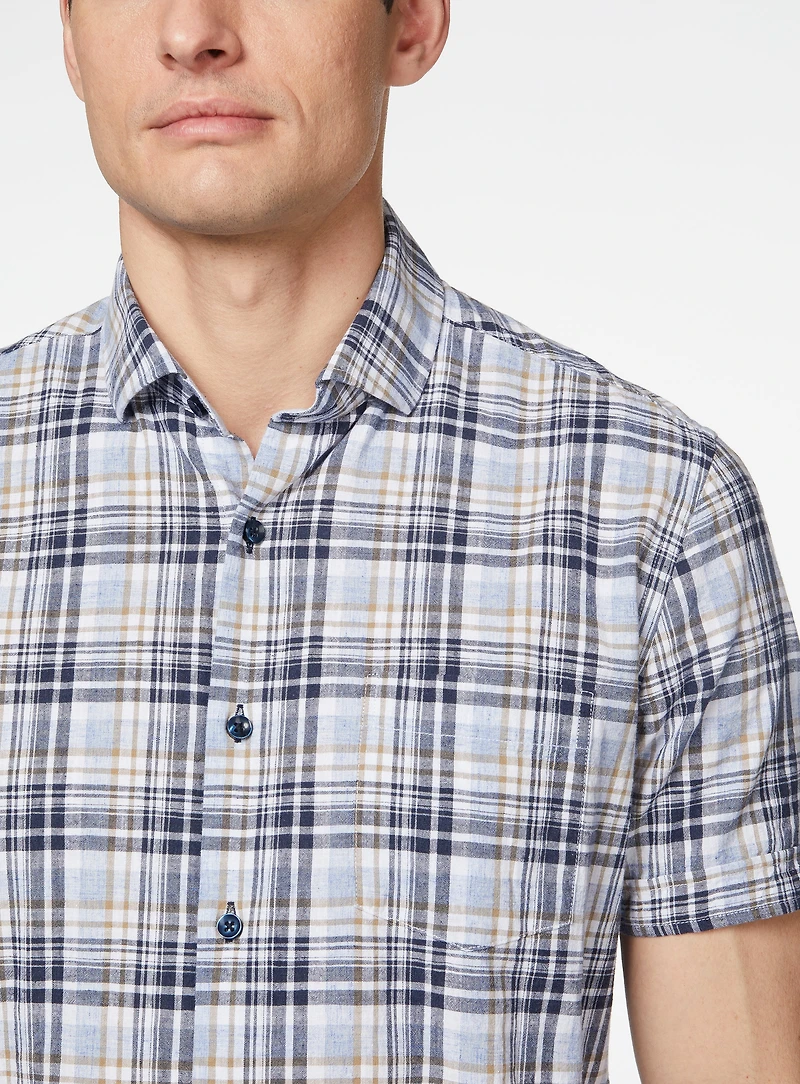 Chemise à carreaux madras