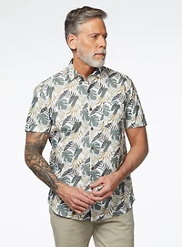 Jungle Print Poplin Shirt