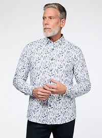 Blossom Pattern Sateen Shirt