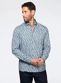 Citrus Pattern Sateen Shirt