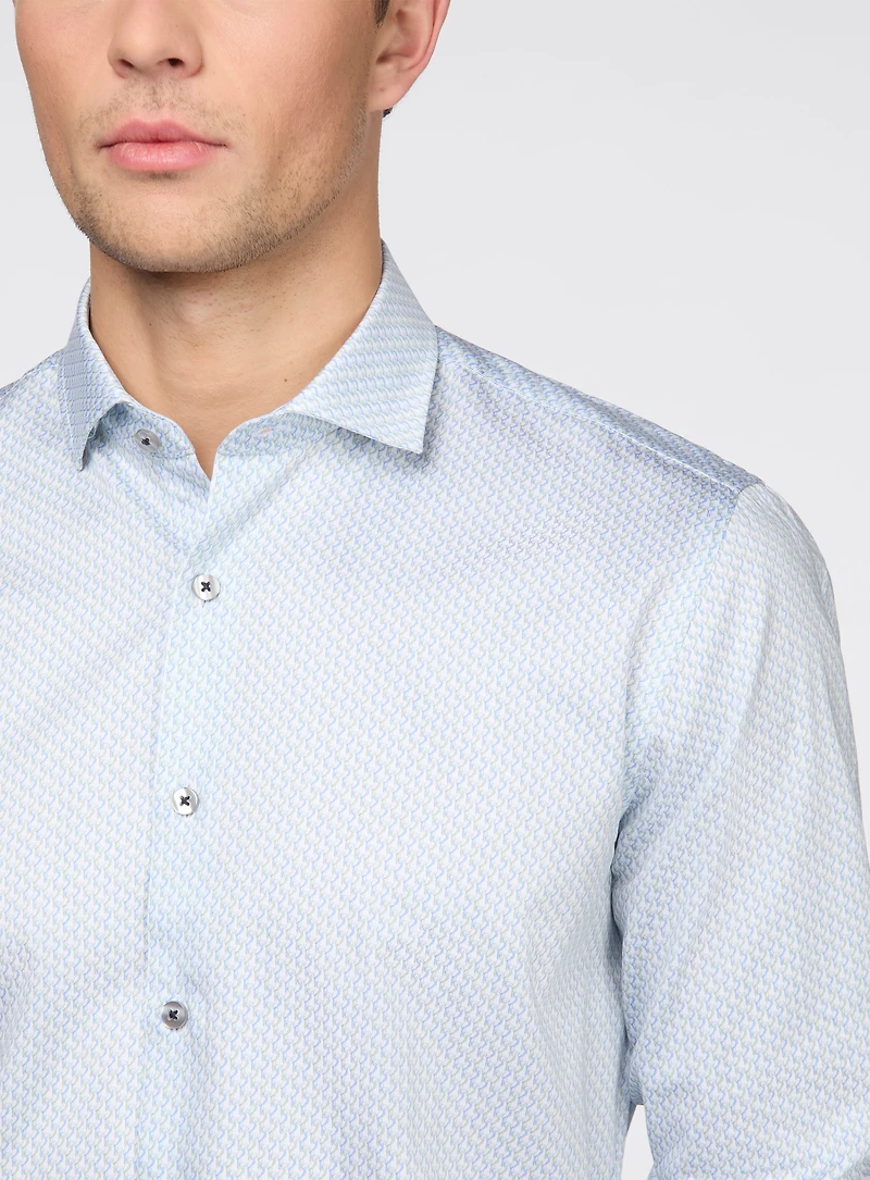 Parrot Pattern Sateen Shirt