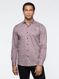 Swirl Print Sateen Shirt