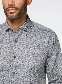 Swirl Print Sateen Shirt