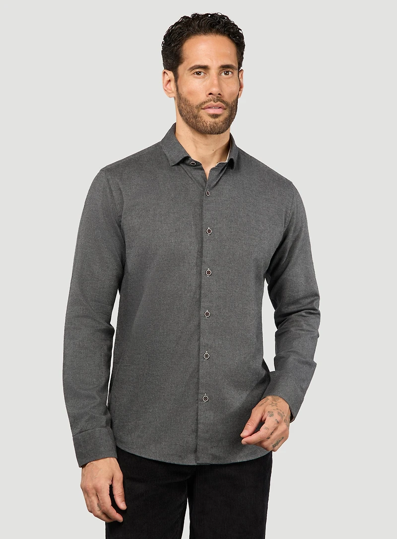 Chemise en flanelle unie