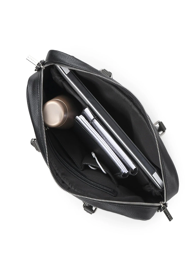 'Contrast' Leather Briefcase
