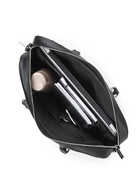 'Contrast' Leather Briefcase