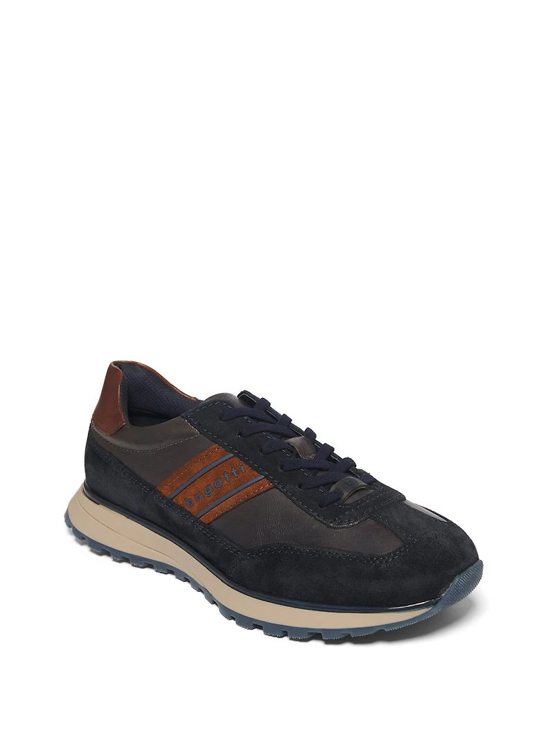 'Herren' Navy Leather Shoes