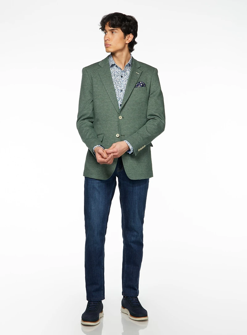 Green Knit Sport Jacket